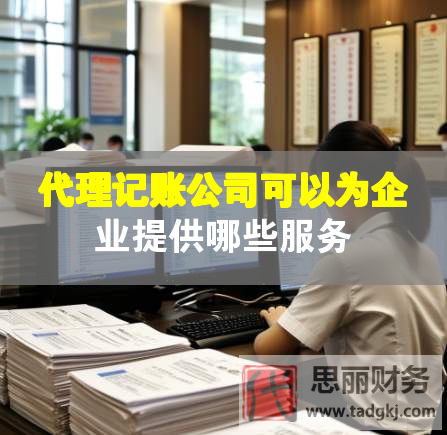 代理記賬公司可以為企業提供哪些服務