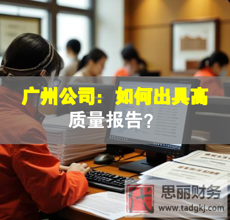 廣州公司：如何出具高質量報告？